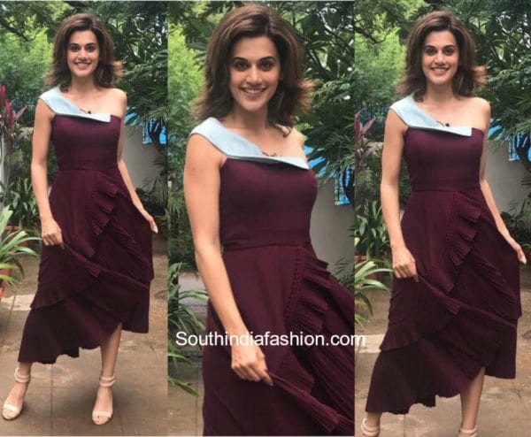 Taapsee Pannu in Anome for Anando Bhrahma Promotions