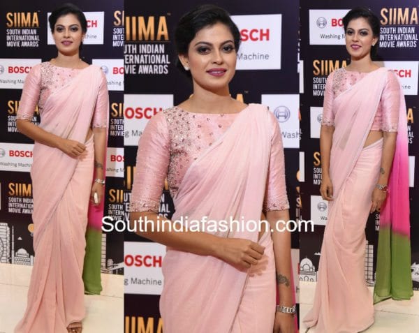 anusree in saree siima 2017