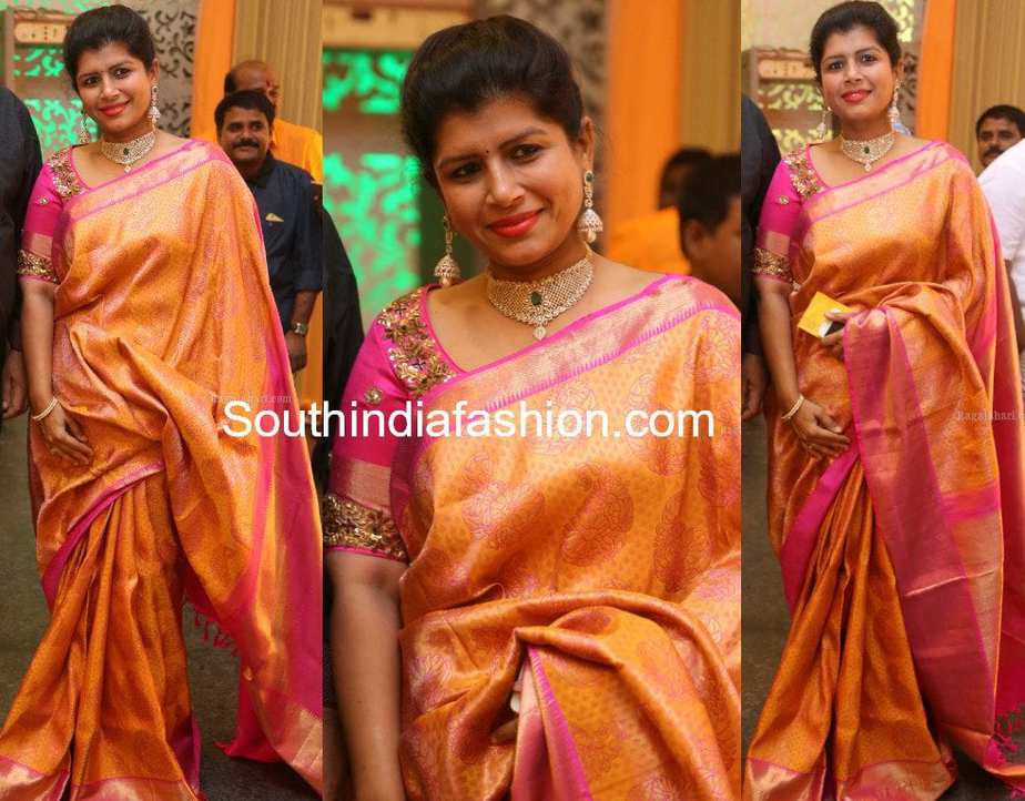 nikhita reddy pattu saree