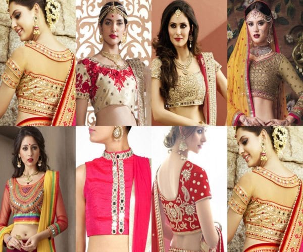 karwa-chauth-saree-mirror-work-blouse-designs