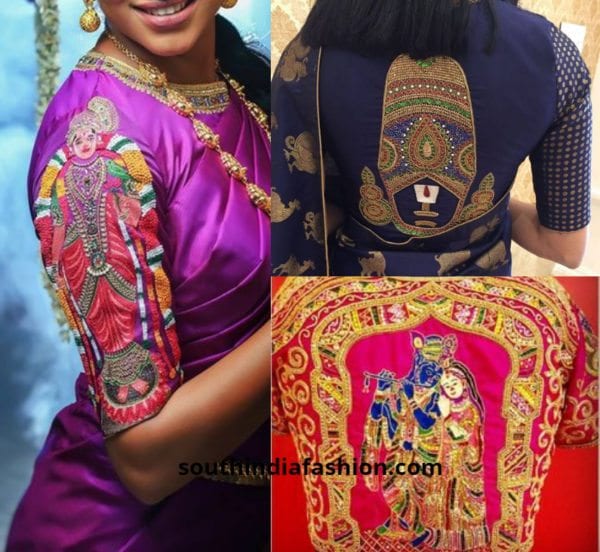 pattu saree blouse designs