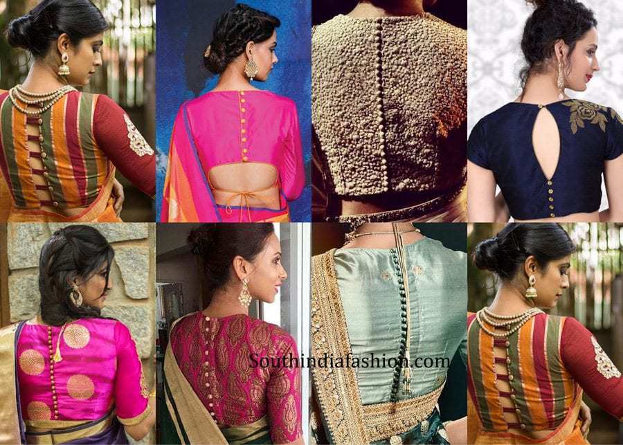 7 Trending Blouse Designs for Pattu Sarees – South India Fashion