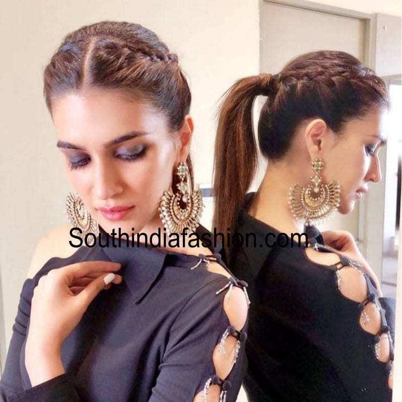 Kriti in double sided french braid