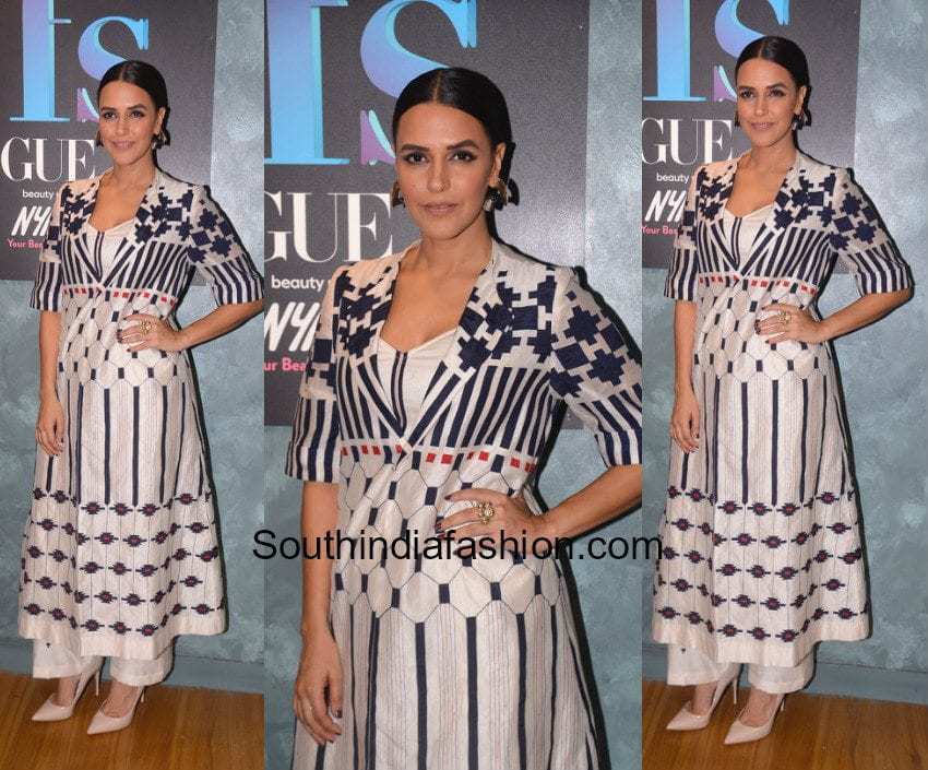 Neha Dhupia in IKAI at Vogue BFF Taping