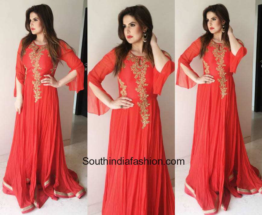 Zareen Khan in Kalki Fashion for an event