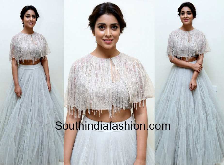 shriya saran in shriya som lehenga at mohan babu felicitation