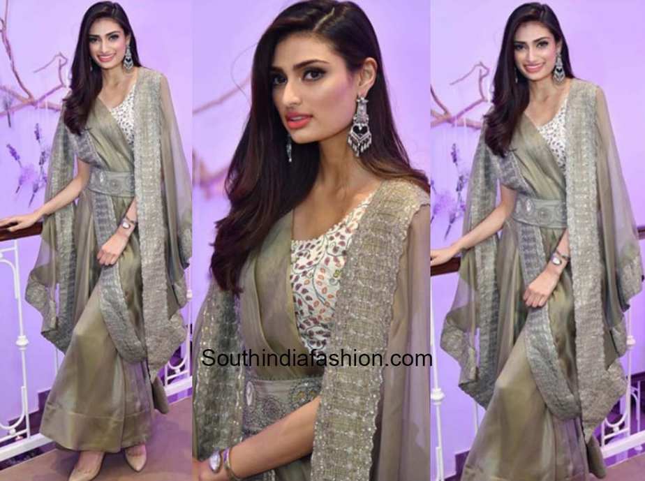 Athiya Shetty in Anamika Khanna at Aza Fashions Store Launch