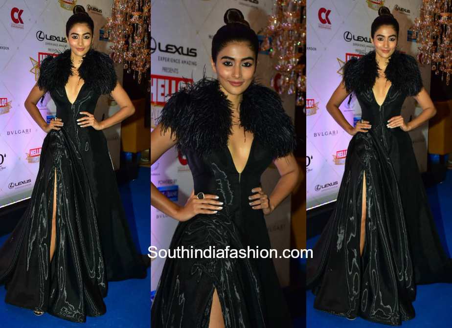 Pooja Hegde in Dolly J at Hello Hall Of Fame Awards 2018