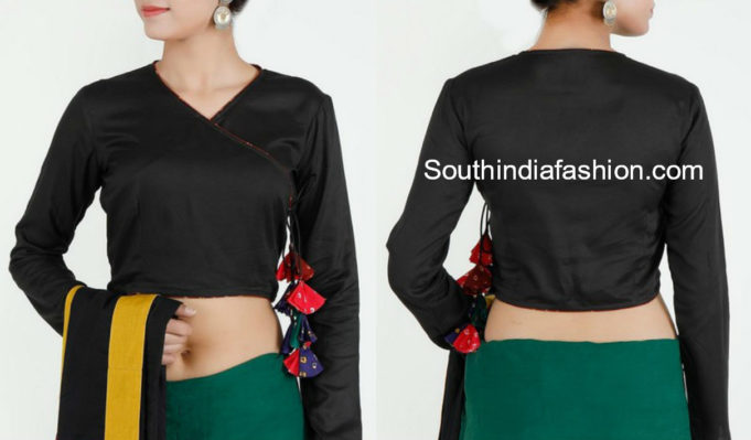 angrakha style blouse design