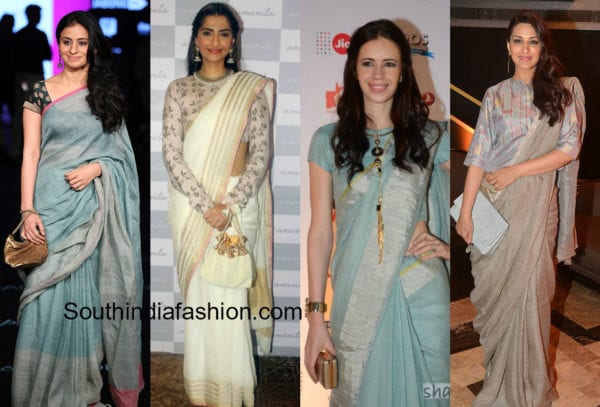 accessories with cotton and linen sarees