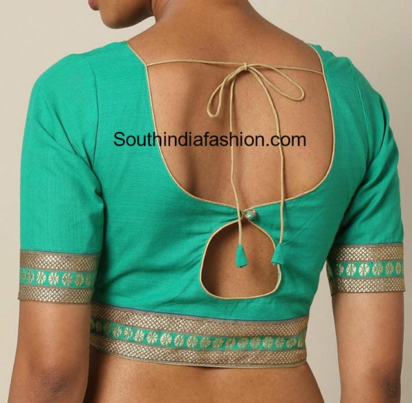 latest saree blouse neck designs