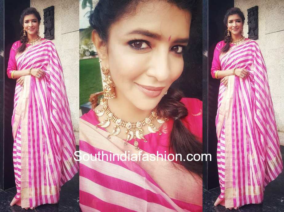 lakshmi manchu ugadi saree