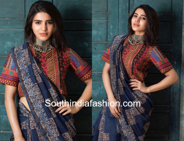 samantha akkineni handloom cotton saree