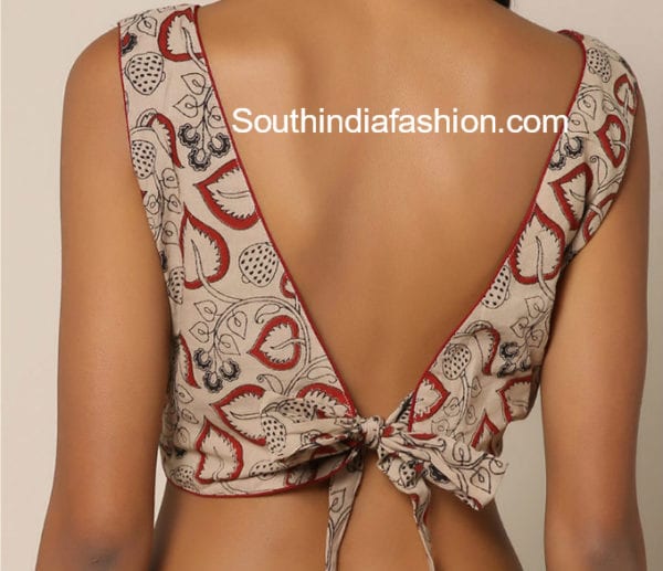 back neck designs for cotton blouse