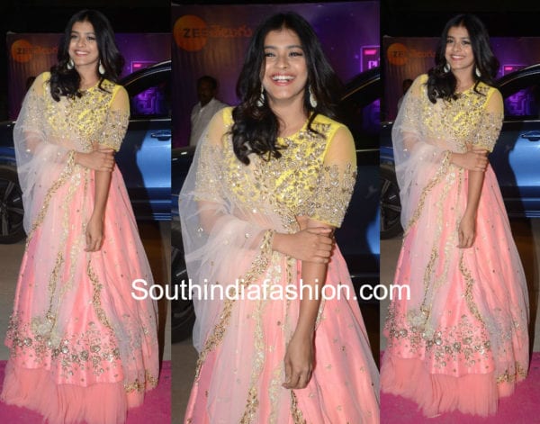 hebah patel in ashwini reddy lehenga at zee apsara awards 2018