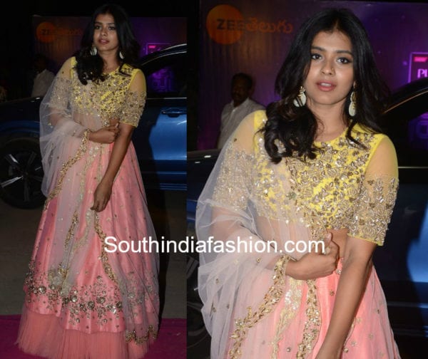 hebah patel in ashwini reddy lehenga at zee apsara awards 2018