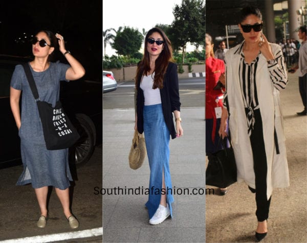 kareena kapoor airport outfits