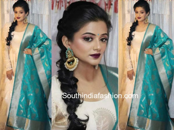 priyamani anarkali with banarasi dupatta dwaja promotions