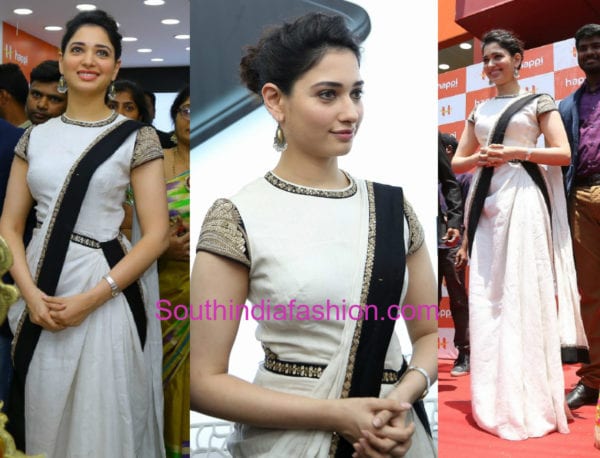 tamannaah in tarun tahiliani saree gown 