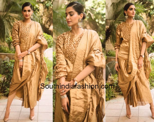 kareena kapoor gold dress veere di wedding promotions