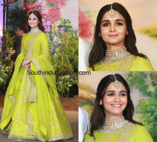 alia bhatt choker necklace at sonam wedding