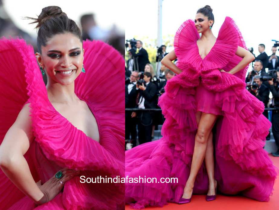 deepika padukone cannes 2018 pink dress