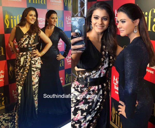 kajol unveils wax statue madame tussauds