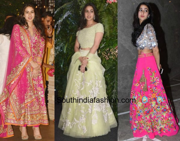 sara ali khan in lehengas