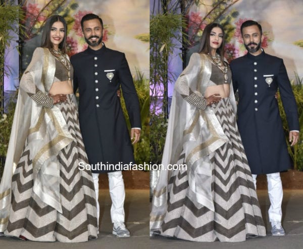 sonam kapoor anand ahuja wedding reception