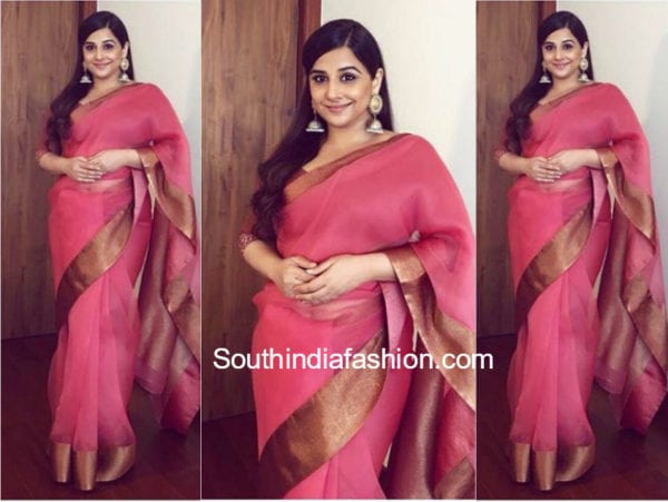 vidya balan saree komal nahata interview