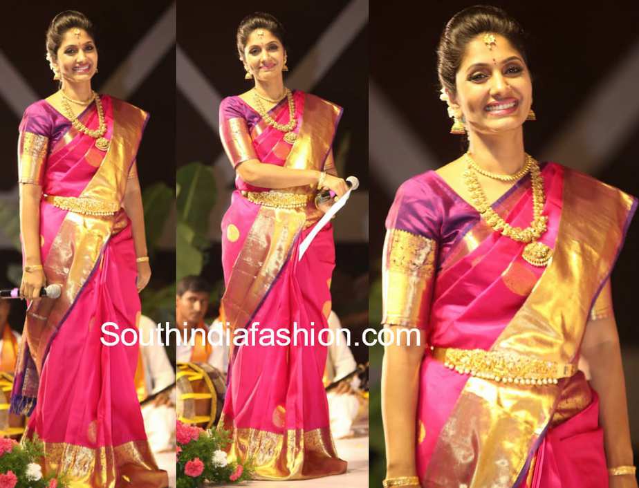 jhansi organza kanchi saree