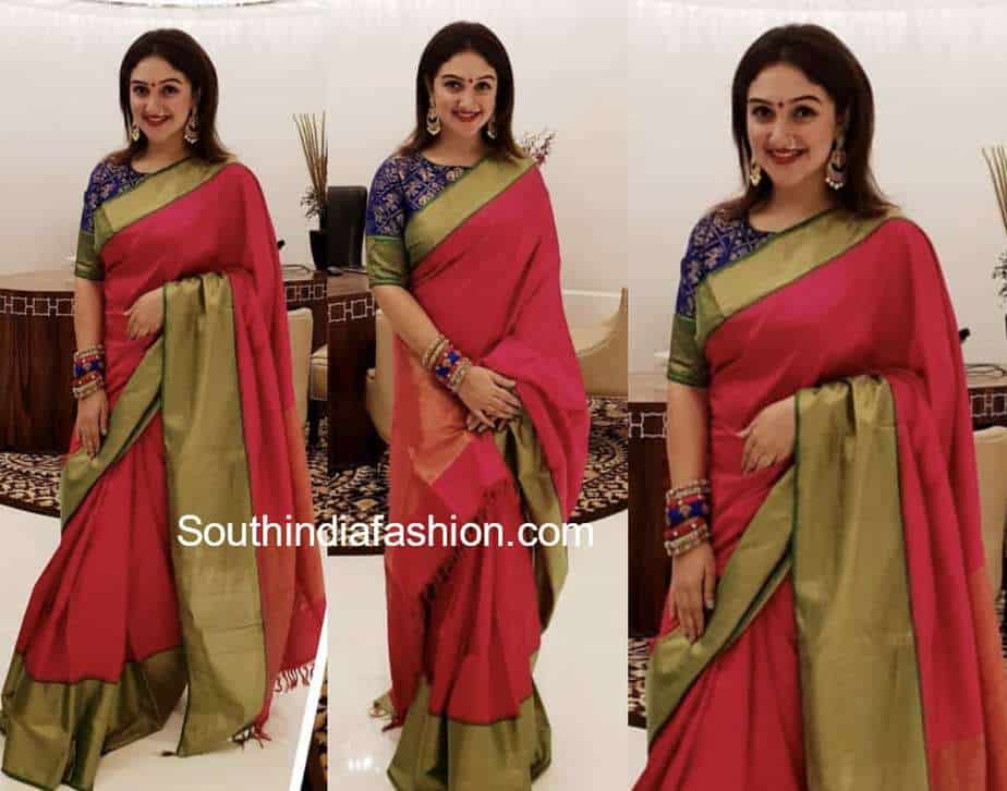 sridevi vijaykumar silk saree