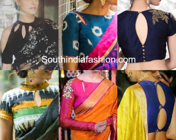 keyhole blouse designs for sarees