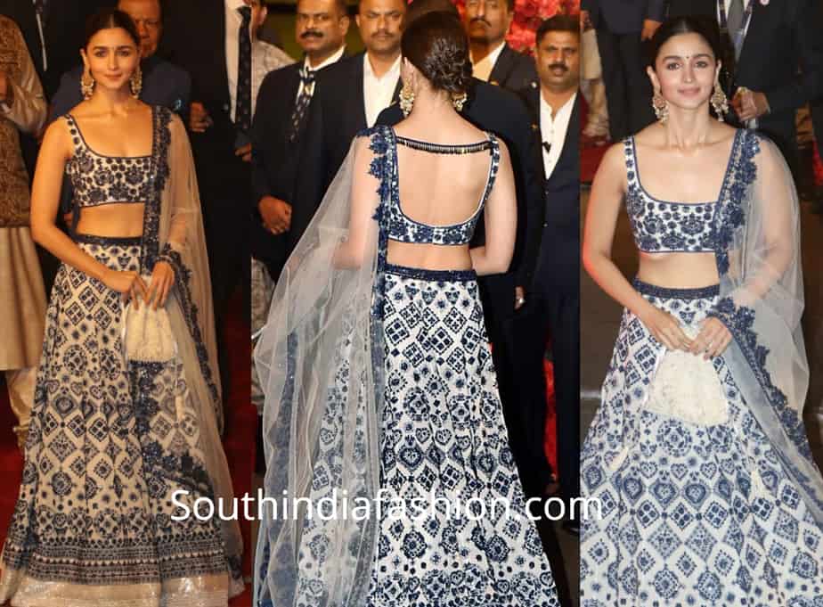 alia bhatt in manish malhotra lehenga at isha ambani wedding