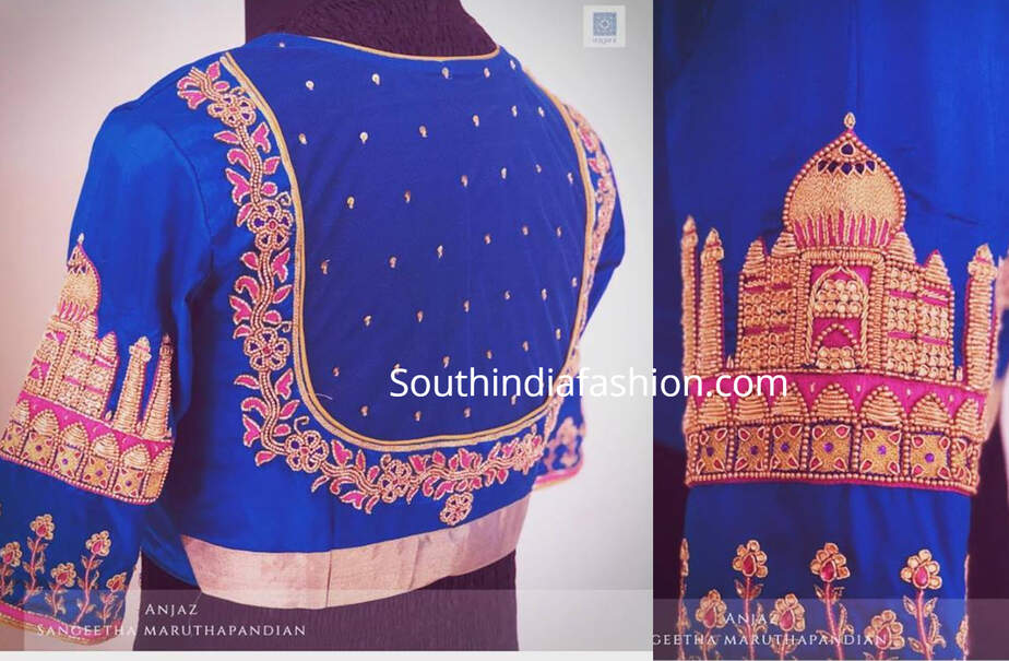 pattu sarees blouse designs 2019