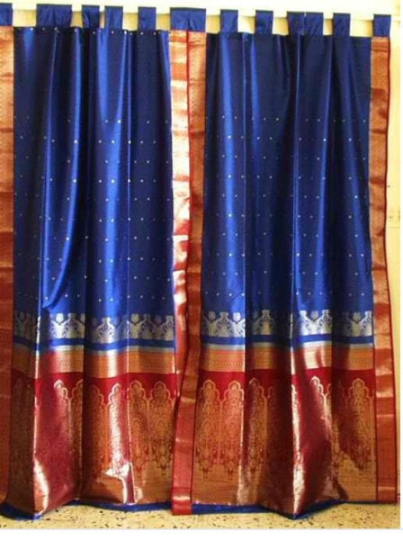 convert sarees into curtains