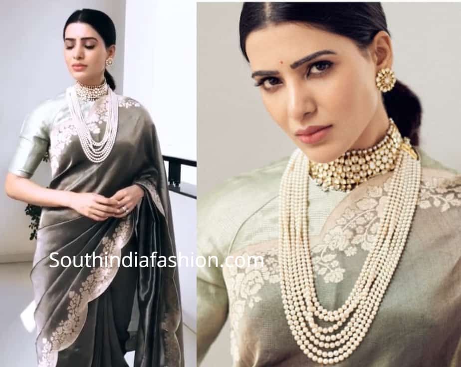 samantha akkineni in ekaya banaras saree