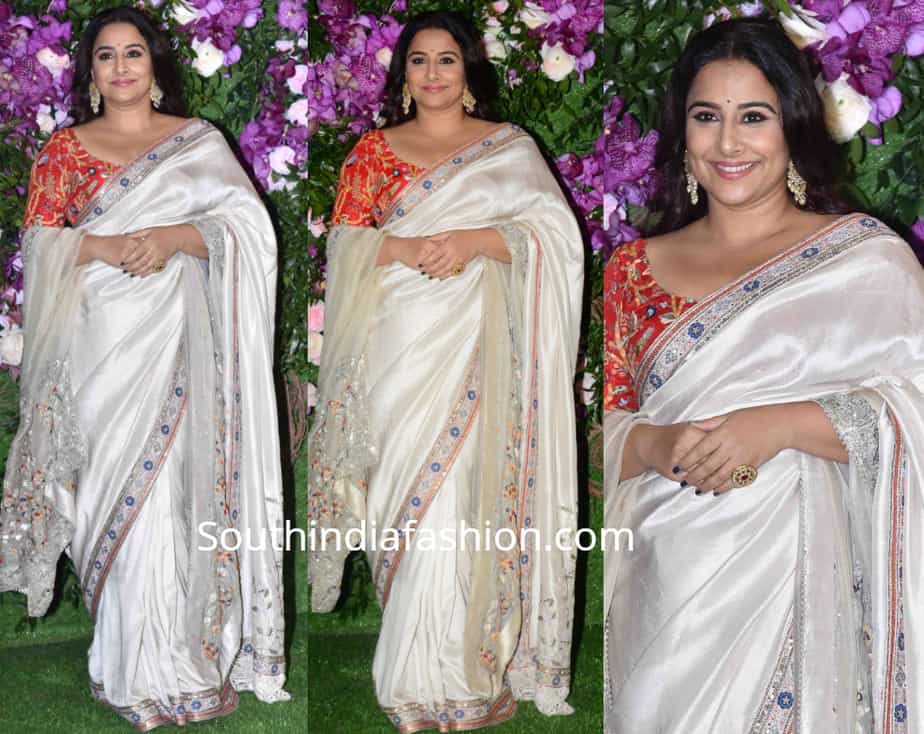 vidya balan saree at akash ambani wedding