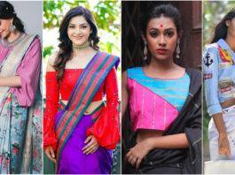 Indo-Western Saree Blouse Designs