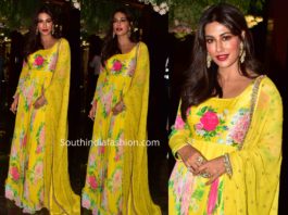 chitrangada singh in yellow anarkali by mrunalaini rao