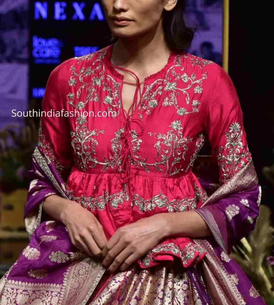 jayanti reddy peplum blouse designs 2019