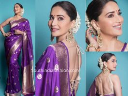 madhuri dixit purple saree raw mango dance deewane