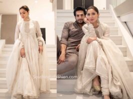 mahira khan white anarkali