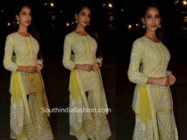 nora fatehi yellow gharara batla house promotions