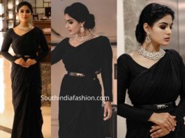 samyuktha menon black saree