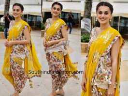 taapsee pannu dhoti saree