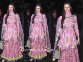 arbaaz khan girl friend Giorgia Andriani sharara suit ganesh festival