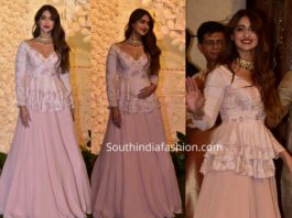 ileana lehenga at ambani ganesh celebrations