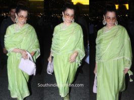 kangana airport green salwar kameez