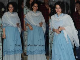 kangana ranaut blue casual salwar kameez